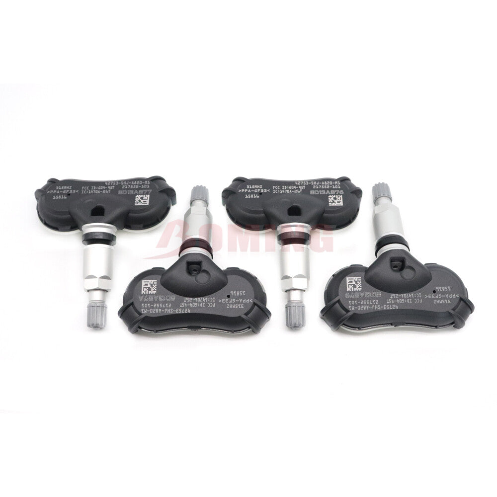 4x New TIRE PRESSURE SENSOR TPMS 42753-SHJ-A820-M1 For 08-10 Odyssey 08 Element