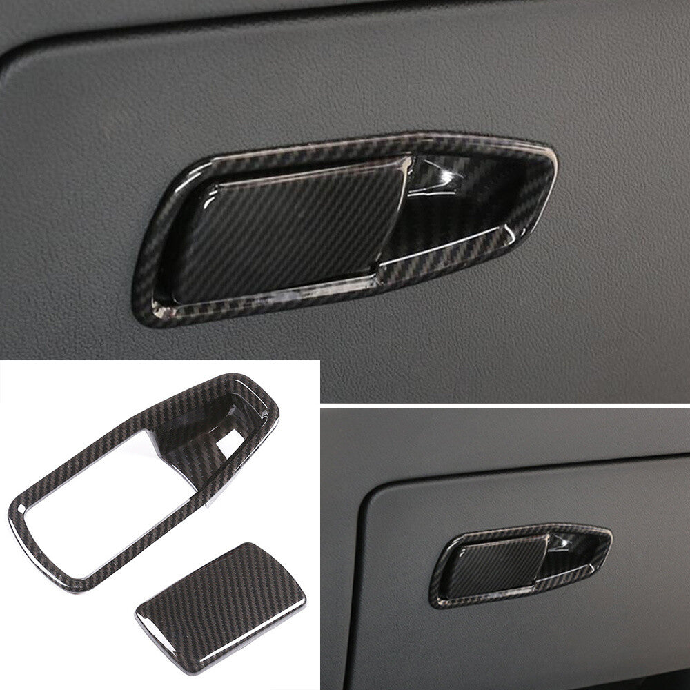Carbon ABS for Co -pilot Glove Box Handle Switch Cover for BMW 3 Series G20 G28 2020+