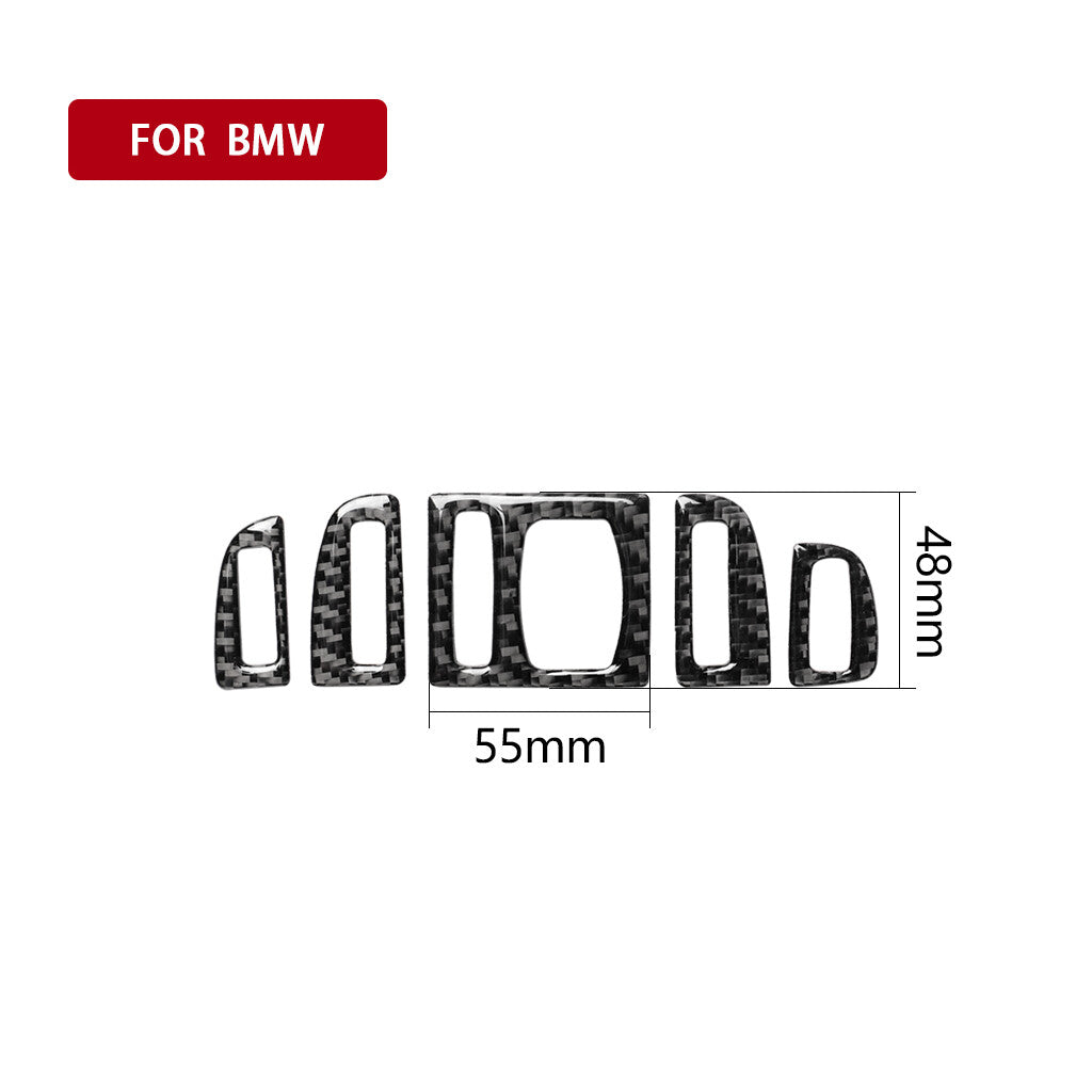 Carbon fiber air conditioning panel bezel for BMW 5 Series F10 F07 2011-2017