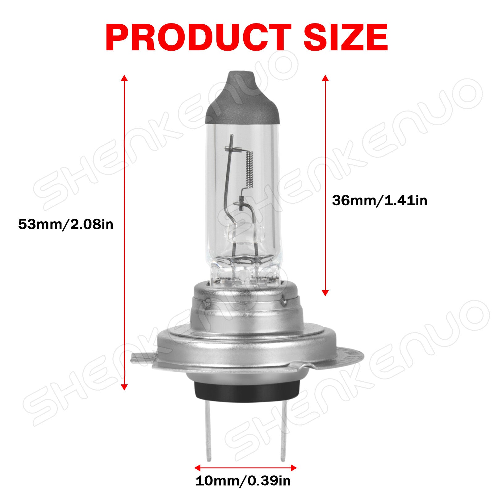 2 x H7 Halogen 12V 55W Super Bright Upgrade Headlight Bulb-150% More Light