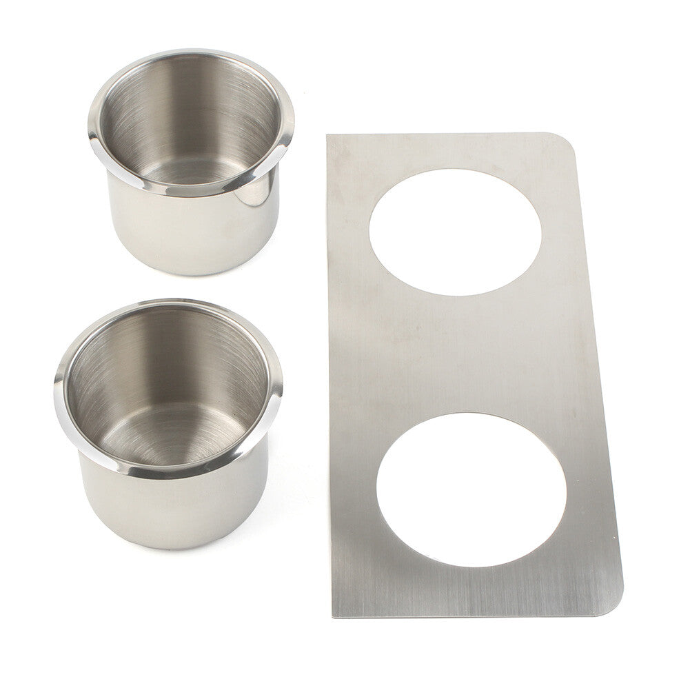 Silver Center Console Cup HoldersTrim for Chevrolet Blazers for GMC C10 Truck