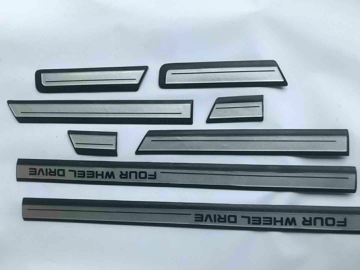8x Car Wheel Drive Side Door Molding Guard 4X4 for Land Cruiser LC/FJ80 91-1997