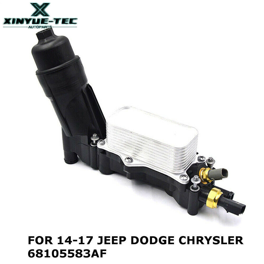 for Chrysler cooler oil filter housing 68105583af 2014 to 2019 with sensor (NEW)