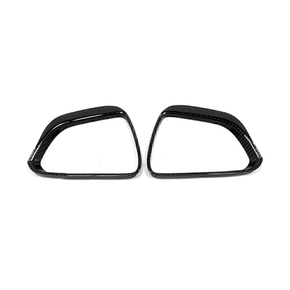 Carbon Fiber Rearview Mirror Rain Eyebrow Cover Trim Fit for Tesla Model 3 2017-2021