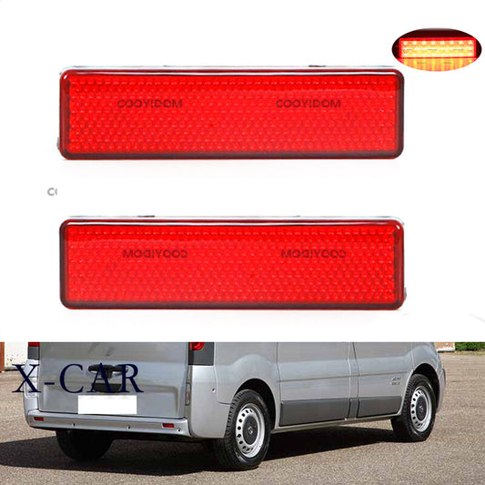 1 Pair LED Rear Bumper Light for Renault Trafic Master for Nissan Primastar