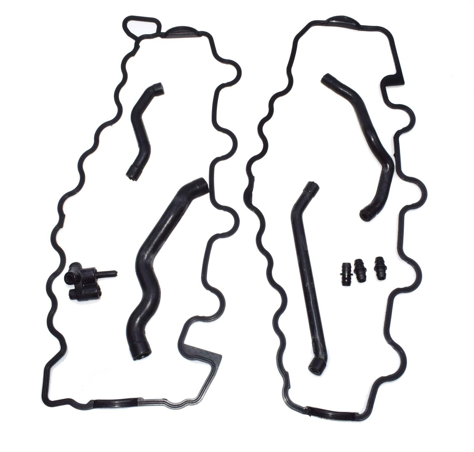 for Benz ML500 E320 S500 C240 V8 Crankcase Breather Hose Valve Cover Gasket Set