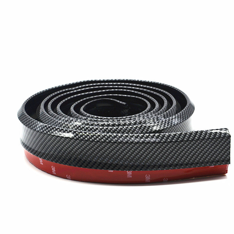 2.5M Car Carbon Fiber Front Bumper Spoiler Lip Splitter Valance Chin Protector