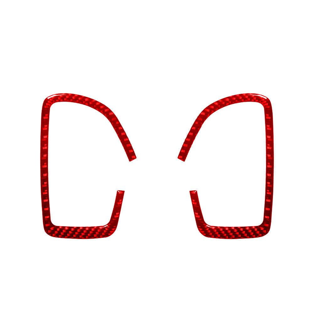Red Carbon Fiber Inner Front Door Handle Cover Trim for Hyundai Azera 2006-2011