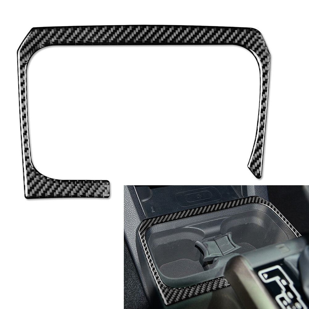 Water Cup Holder Storage Panel Frame Trim Black Fit for Toyota Tacoma 2015-2022 LHD