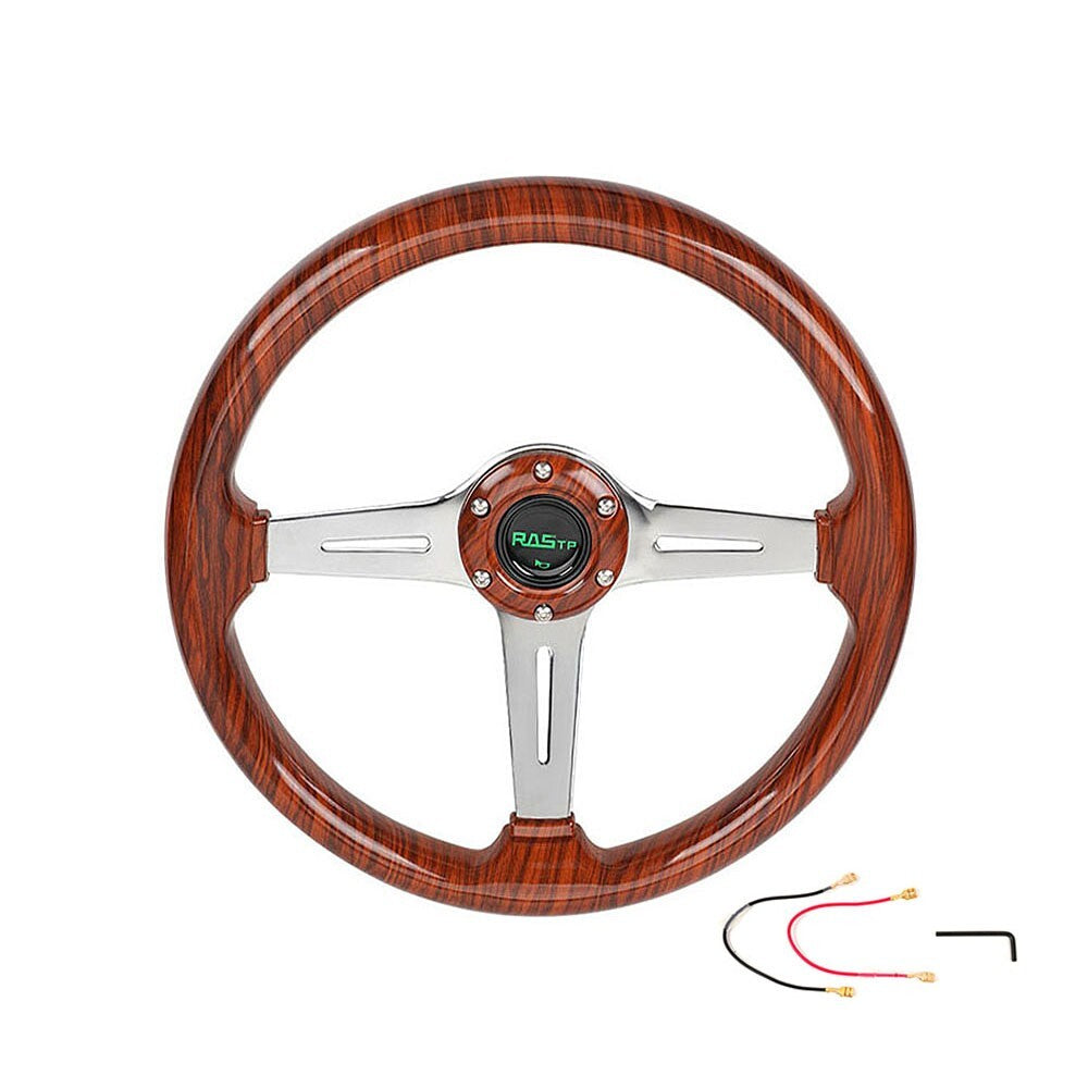 345MM Acrylic Wood Grain for Golf Cart Steering Wheel for EZGO/Club Car/ for Yamaha etc.