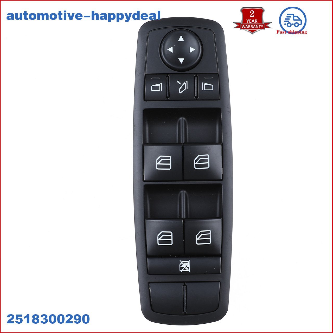 Front Power Window Switch for Mercedes ML GL R Class W164 2518300290 A251830029