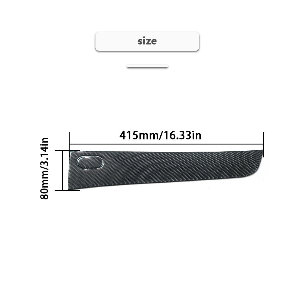 Carbon Fiber Copilot Dashboard Panel Cover Trim for Honda Odyssey 2005-2010