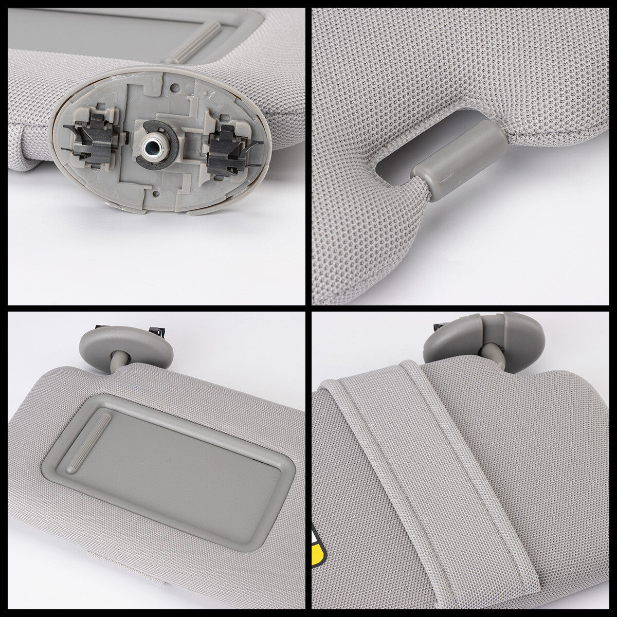 Grey Left Driver Side Sun Visor for Toyota for Corolla 2009-2013 2012 74320-02711-E0