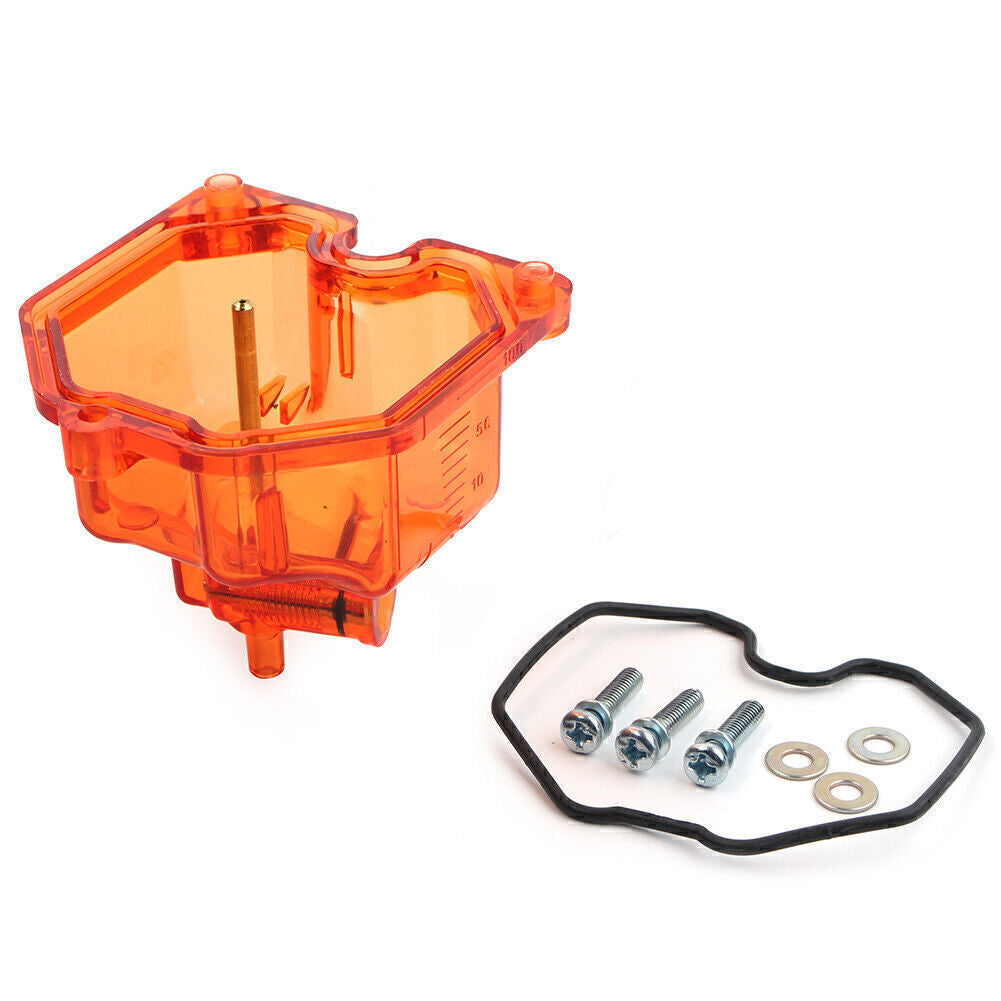 Plastic Clear Carburetor Float Bowl Chamber Fit For PZ 26/27/30/32mm Carb Orange