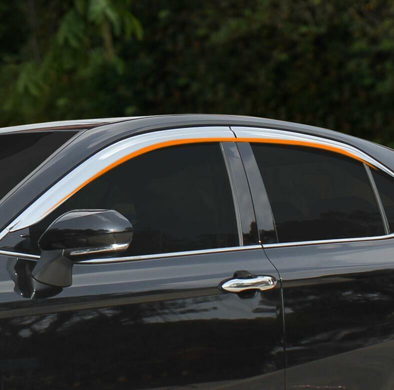 for Toyota for Camry 2012-2017 Chrome Window Visor Rain Guard Vent Sun Shade Trim 4x