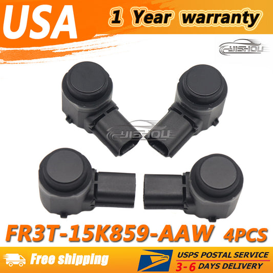 4PCS PDC Parking Sensor FR3T-15K859-AAW for Ford Edge for Mustang Expedition for Lincoln