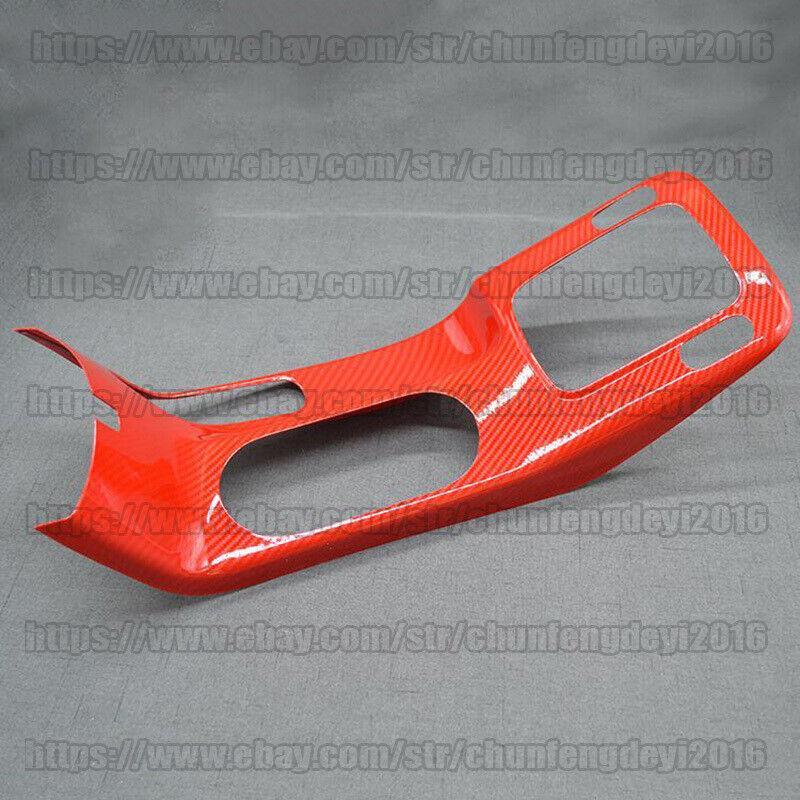 for Kia Forte K3 14-16 Carbon Fiber Car Central Console Gear Shift Panel Trim