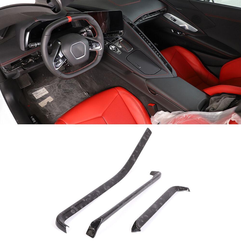 Forging Carbon Fiber for Corvette C8 Z51 20-2023 Central Console Dashboard Trim