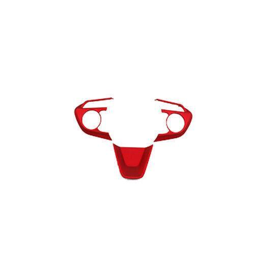 for Toyota for Corolla 2020-2023 Matte Red Inner Steering Wheel Button Cover Trim 3X