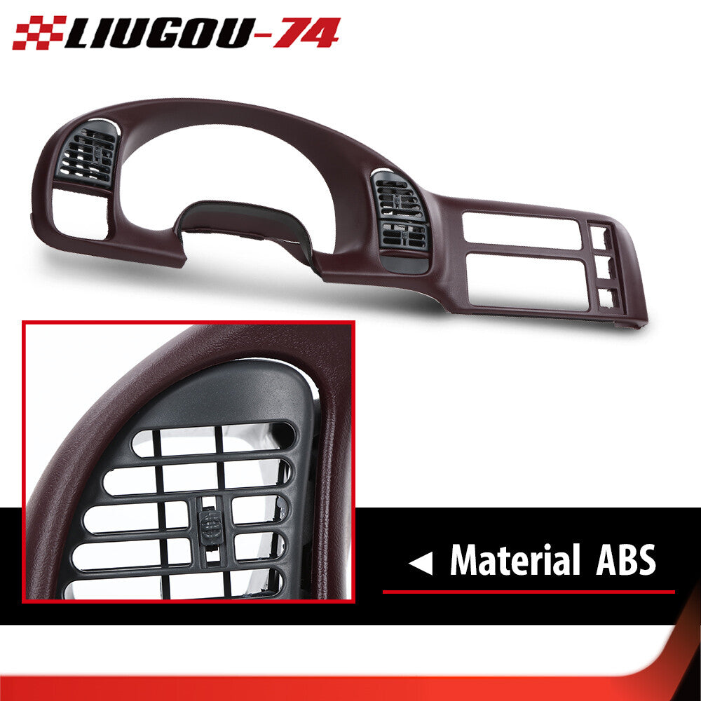 Fits 1996-2005 for Chevrolet Astro Safari for GMC Cluster Radio Dashboard Bezel