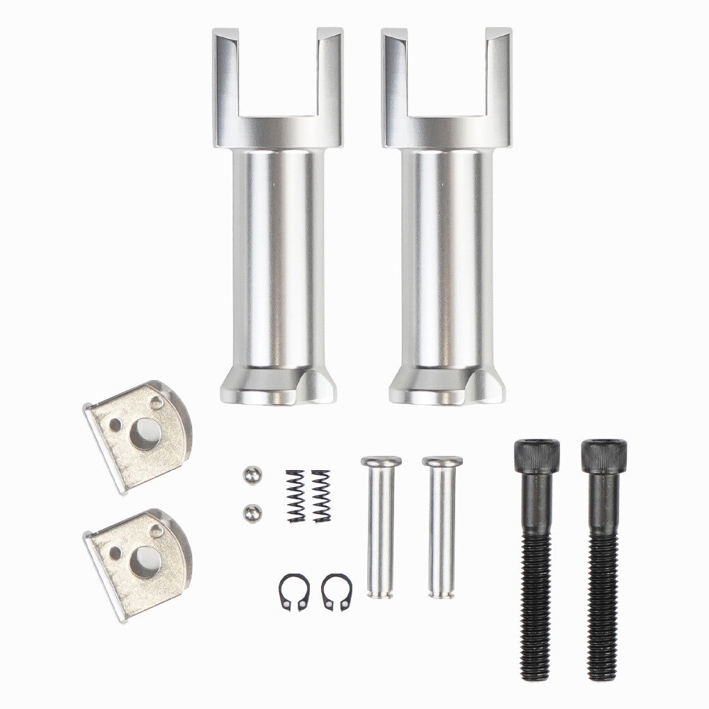 1 Set Left Right Passenger Footpeg supports for Harley Davidson Softail 18-23 Silver
