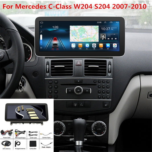 12.3 Android 10 Stereo Radio Head Unit for Mercedes C Class W204 S204 2007-2010