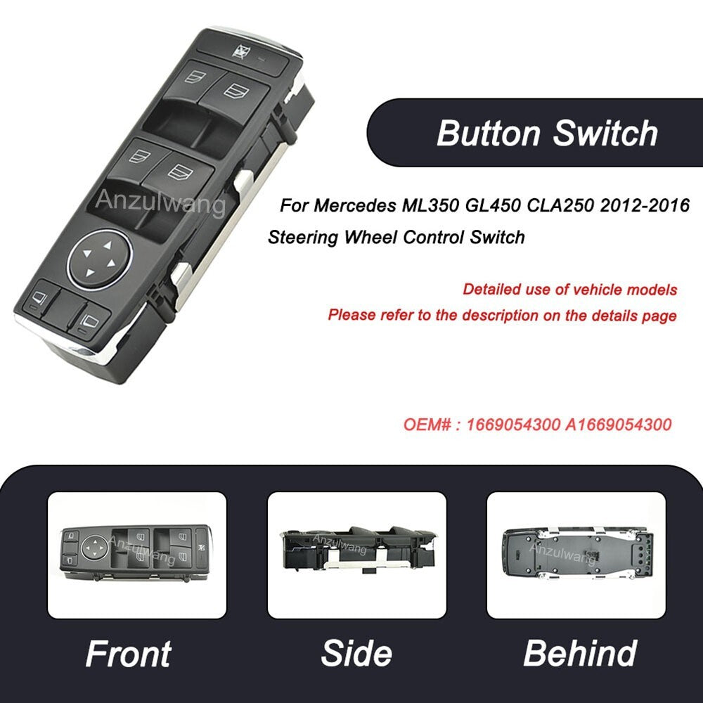 Good Quality Electric Power Window Switch Front Left for Mercedes ML350 GL450 CL