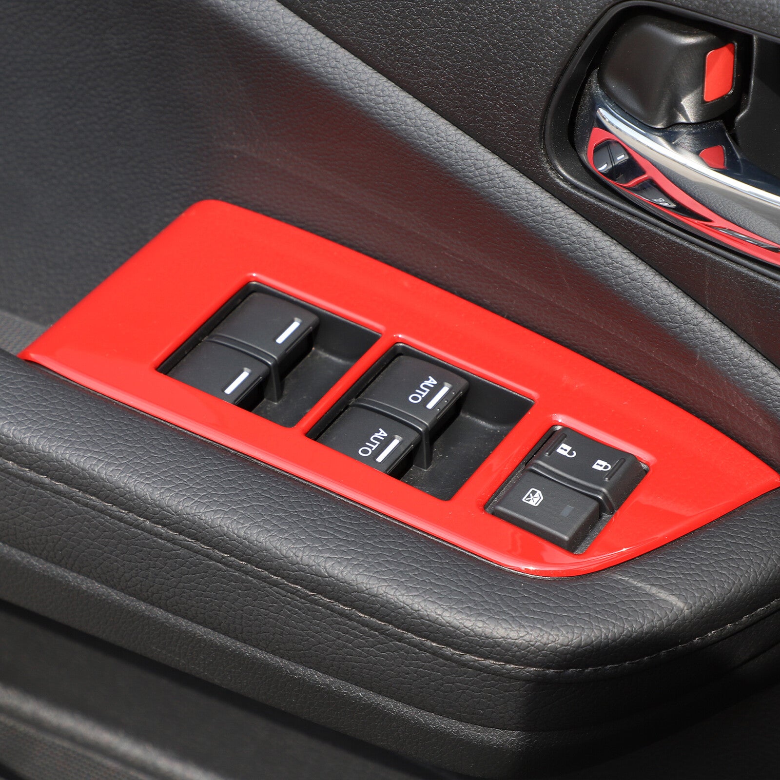 Red interior center control air socket trim cover for Toyota 86/ for Subaru BRZ 2022+