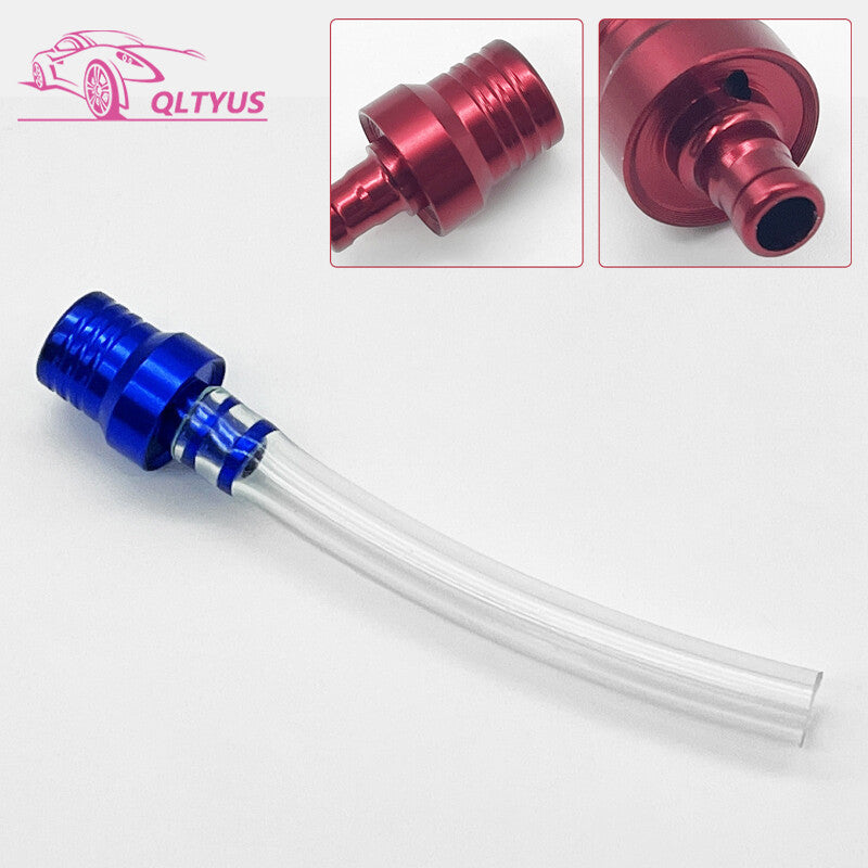 Motorcycle Gas Fuel Cap Valve Vent Breather Hose Tube Gas Tank Cap Vent Two-way