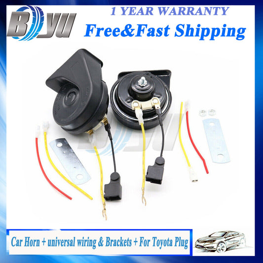 for Toyota for Corolla Crown for Camry RAV4 Pair Snail Electric Horn Waterproof 12V 110d