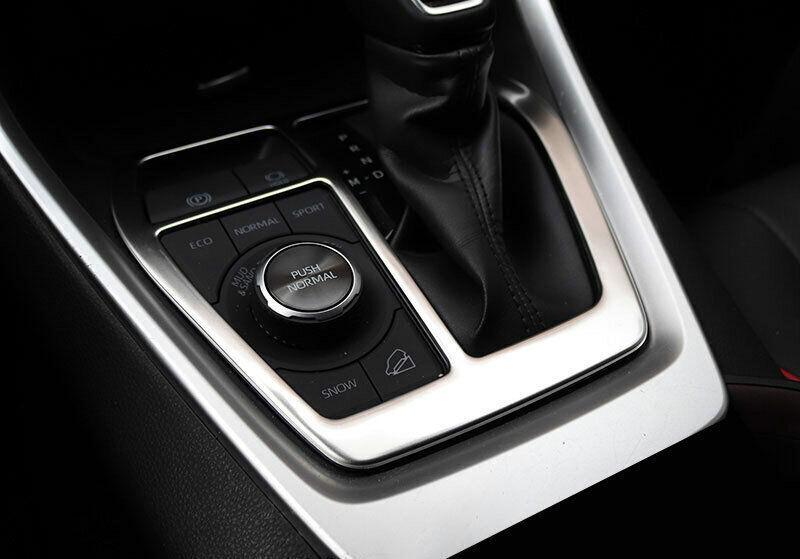 for Toyota RAV4 2019-2022 Silver Titanium Central Console Gear Shift Cover Trim
