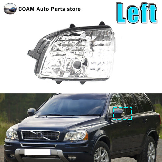 One-piece door rearview mirror with left-side turn signal light, suitable for Volvo XC90 (2007-2014).