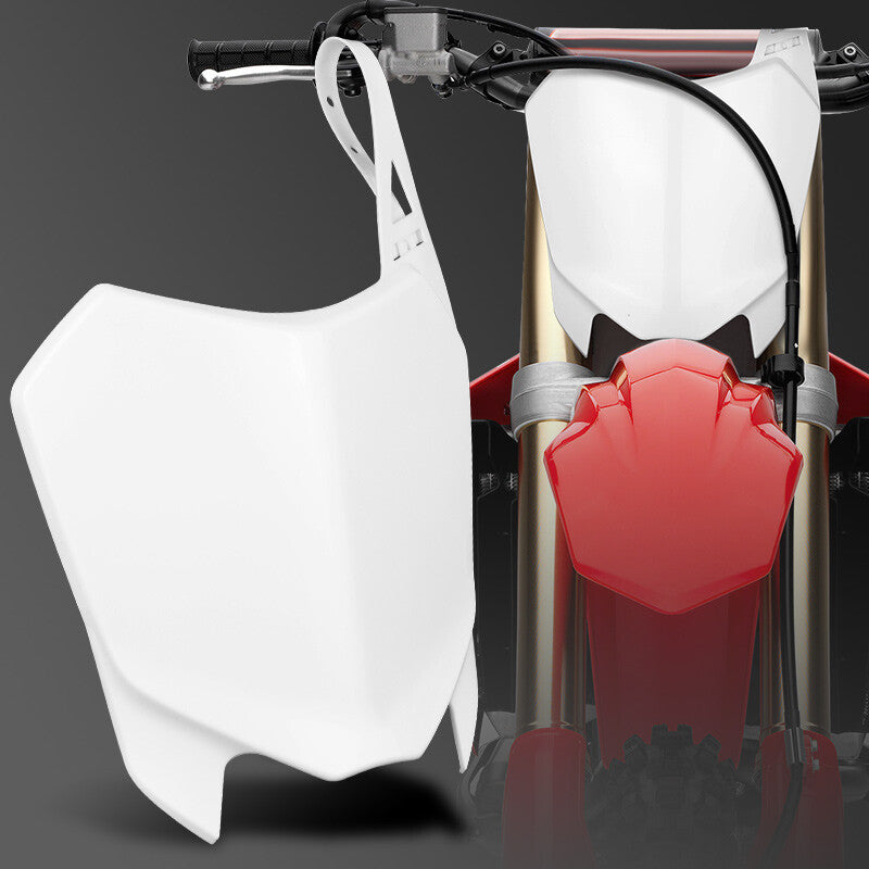 Motorcycle Front Number Plate White for HONDA CRF110F 2013-2017 CRF125F 2014-2017