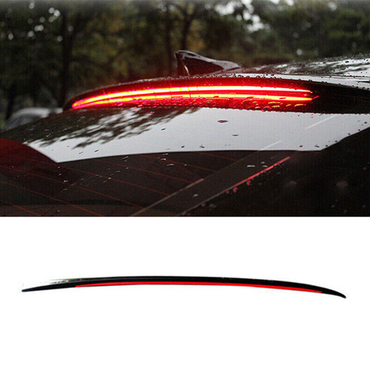 for Hyundai Sonata 2015-2019 W/LED Black Roof Spoiler Rear Window Splitter Wing