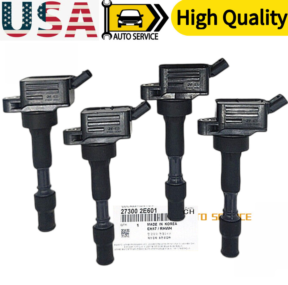 4X Ignition Coil for Hyundai Sonata for Elantra Kona Forte for Kia Forte Optima