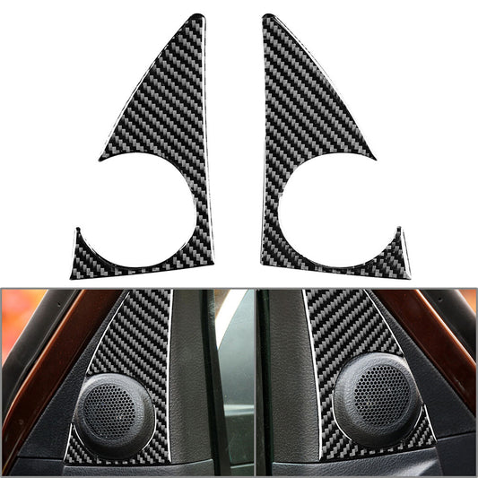 2Pcs Carbon Fiber A Pillar Loudspeaker Panel Trim for Toyota Tundra 2014-2021
