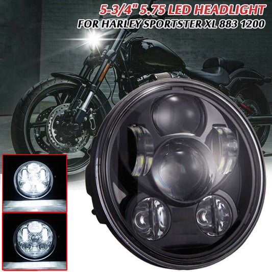 5.75 5-3/4 LED Projector Headlight Headlamp for Harley Dyna Softail Sportster