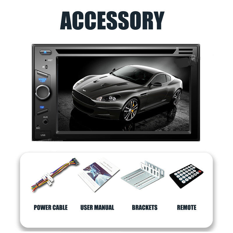 6.2in Car Radio DVD Stereo Touch Screen Multimedia Player Wince For Carplay Navi