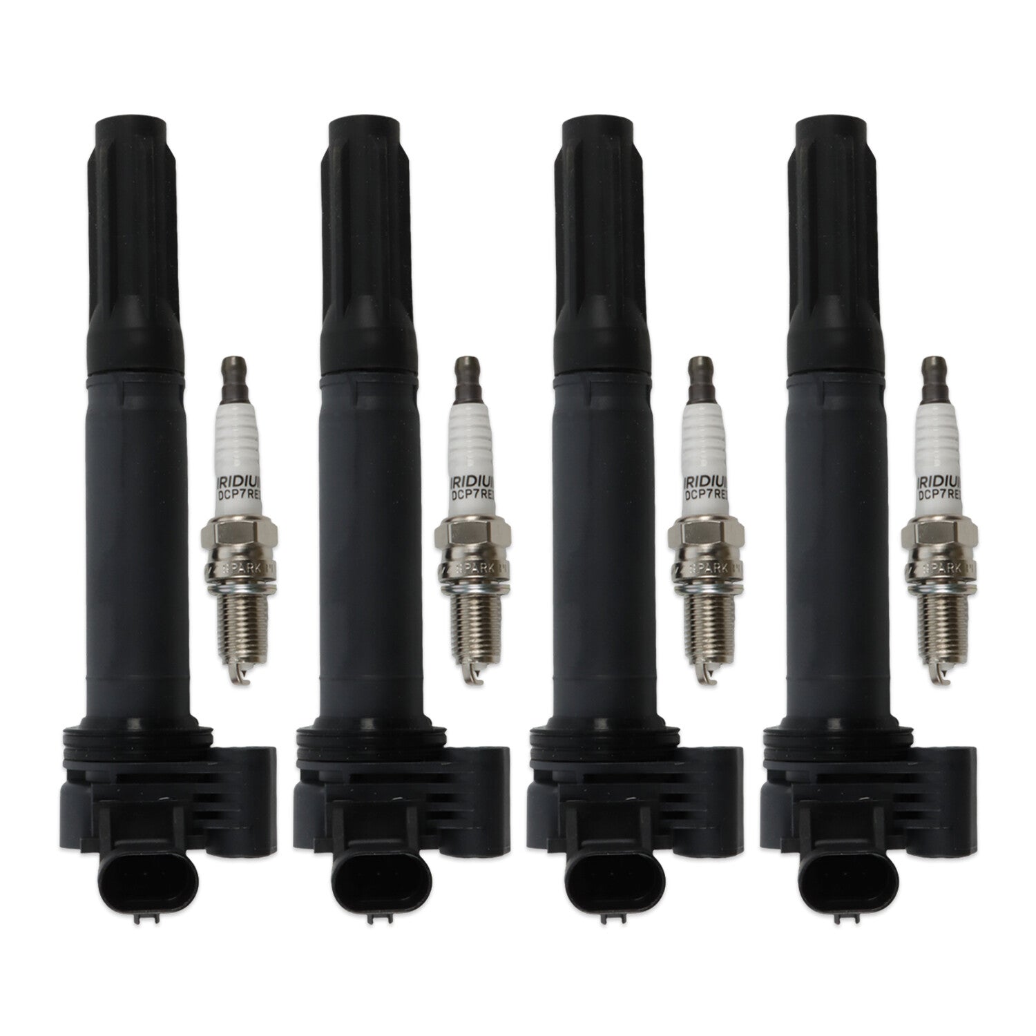 4PCS For 2012 2013 2014 2015 2016 for Fiat 500 1.4L L4 Ignition Coil  4 Spark Plugs