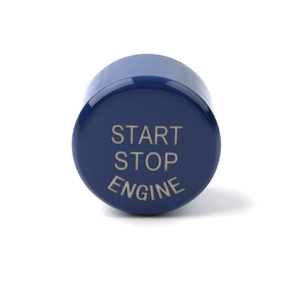 Engine Start Stop Button Cover Trim Blue ABS Fit for BMW 5 Series G30 G Chassis