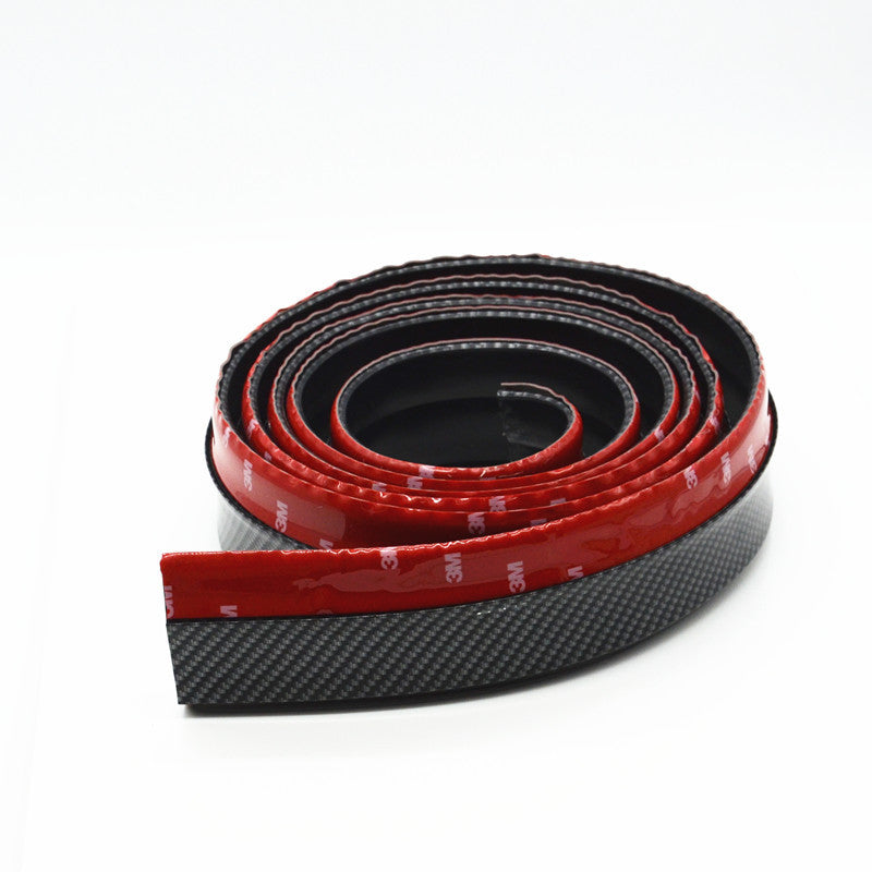 2.5M Car Carbon Fiber Front Bumper Spoiler Lip Splitter Valance Chin Protector