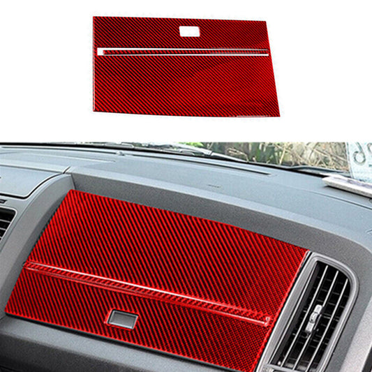 2Pcs Red Carbon Fiber for Co -pilot Dashboard Panel Trim for Dodge Journey 2009-2010