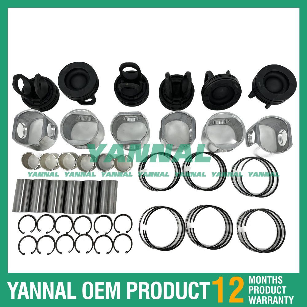 Overhaul and rebuild kit with gaskets, bearings, and valves for M11 excavators