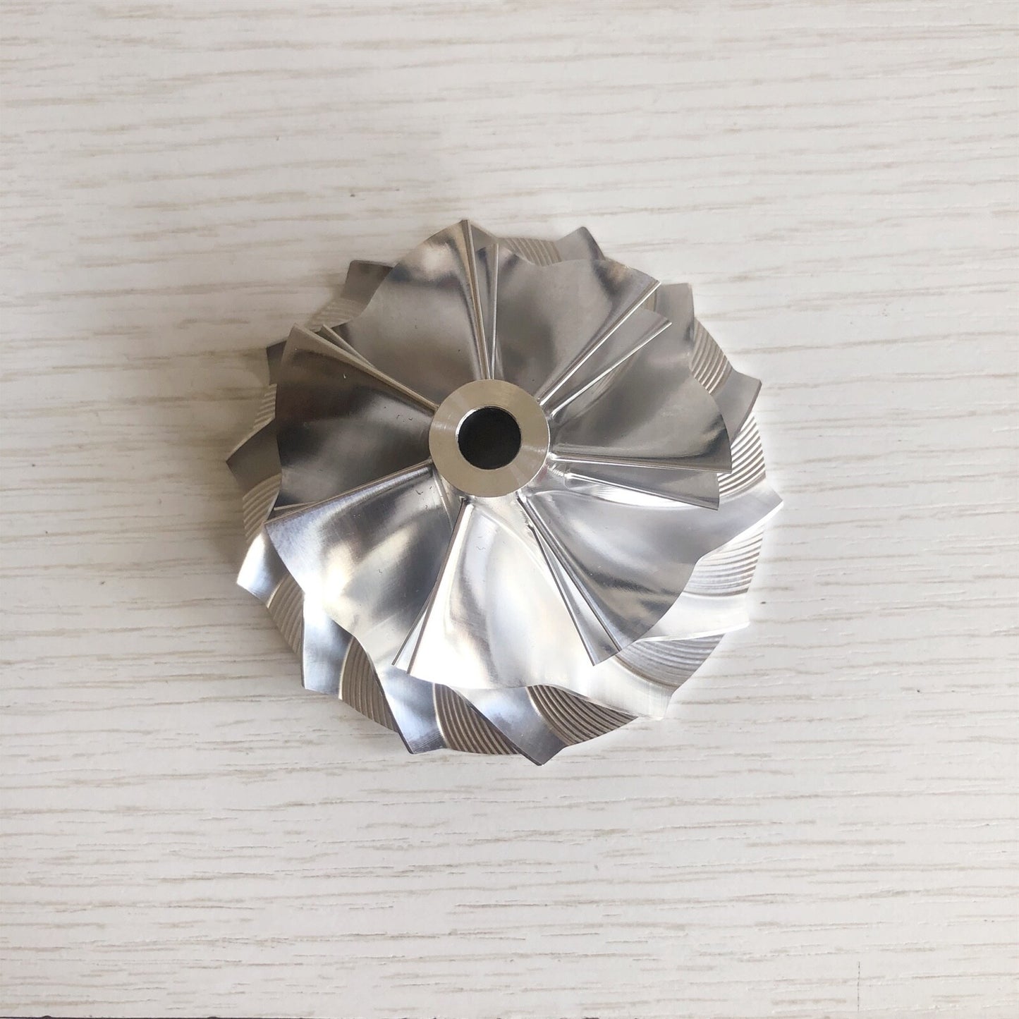 K26 55.00/72.00 mm 7+7 Blade Turbocharger Milling/Burnt Compressor Wheel