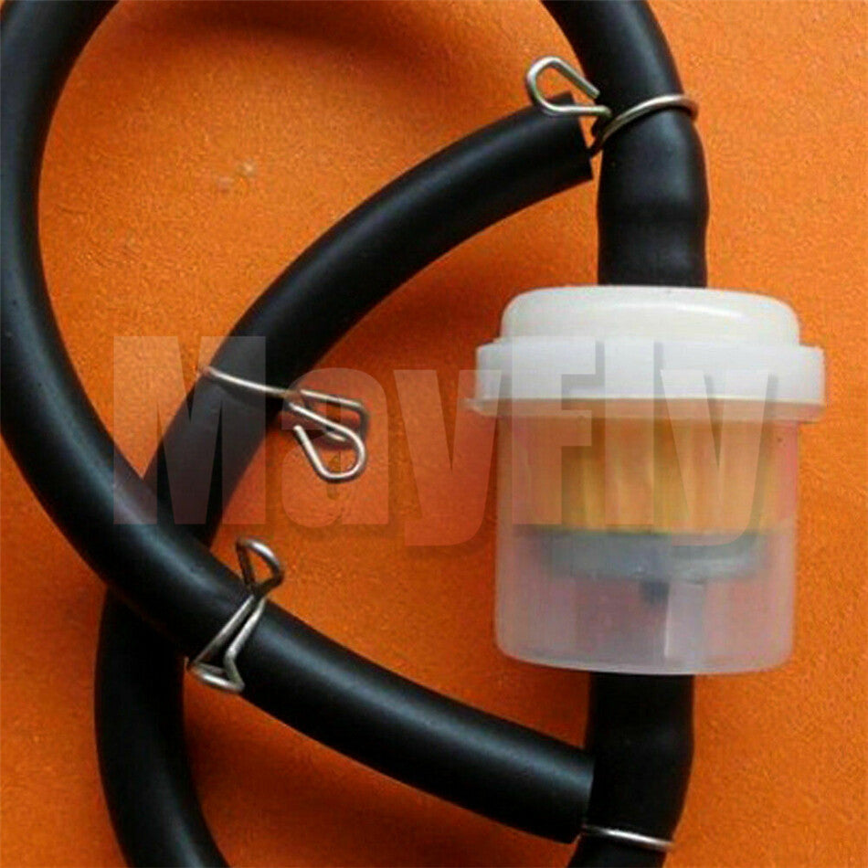 4 pcs Petrol Gas Gasoline Oil Fuel Filter Moped Scooter Dirt Bike ATV Go Kart