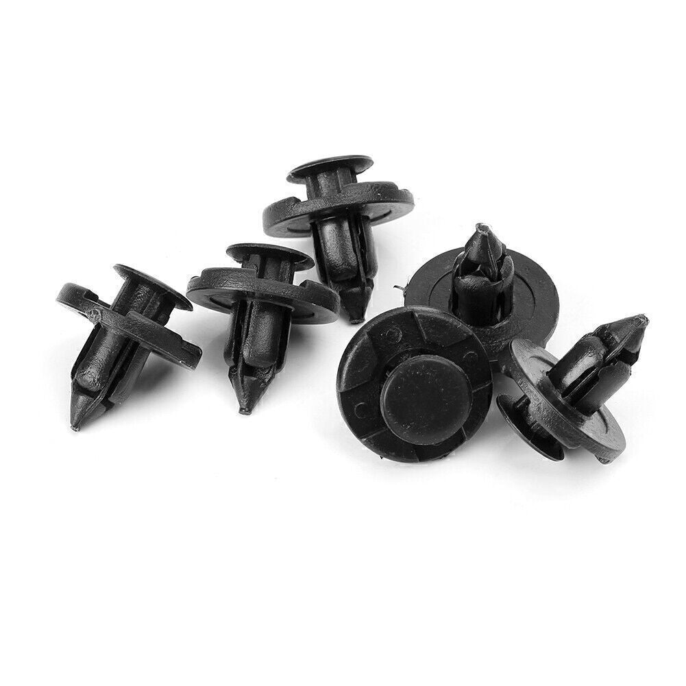 Fit for Nissan Fender Black Hole Plastic Rivets Fastener Push Clips 100x 8mm