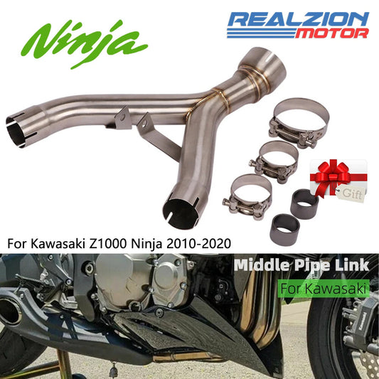 Middle Link Pipe Slip-on Escape for Kawasaki Z1000 2010-2020 2018 Exhaust Pipe