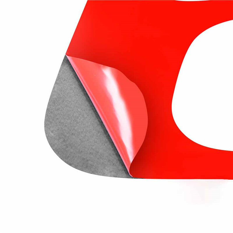 Red 4Pcs Gear Shift Trim Cover Decor Carbon Fiber for Dodge for Challenger 2015-2020