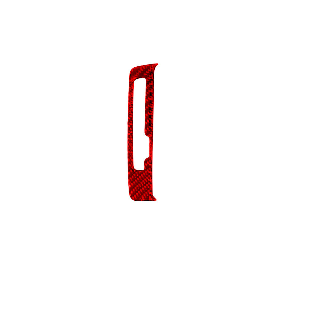 Red Carbon Fiber Inner Control Panel Sticker Trim for Audi Q7 2007-2015