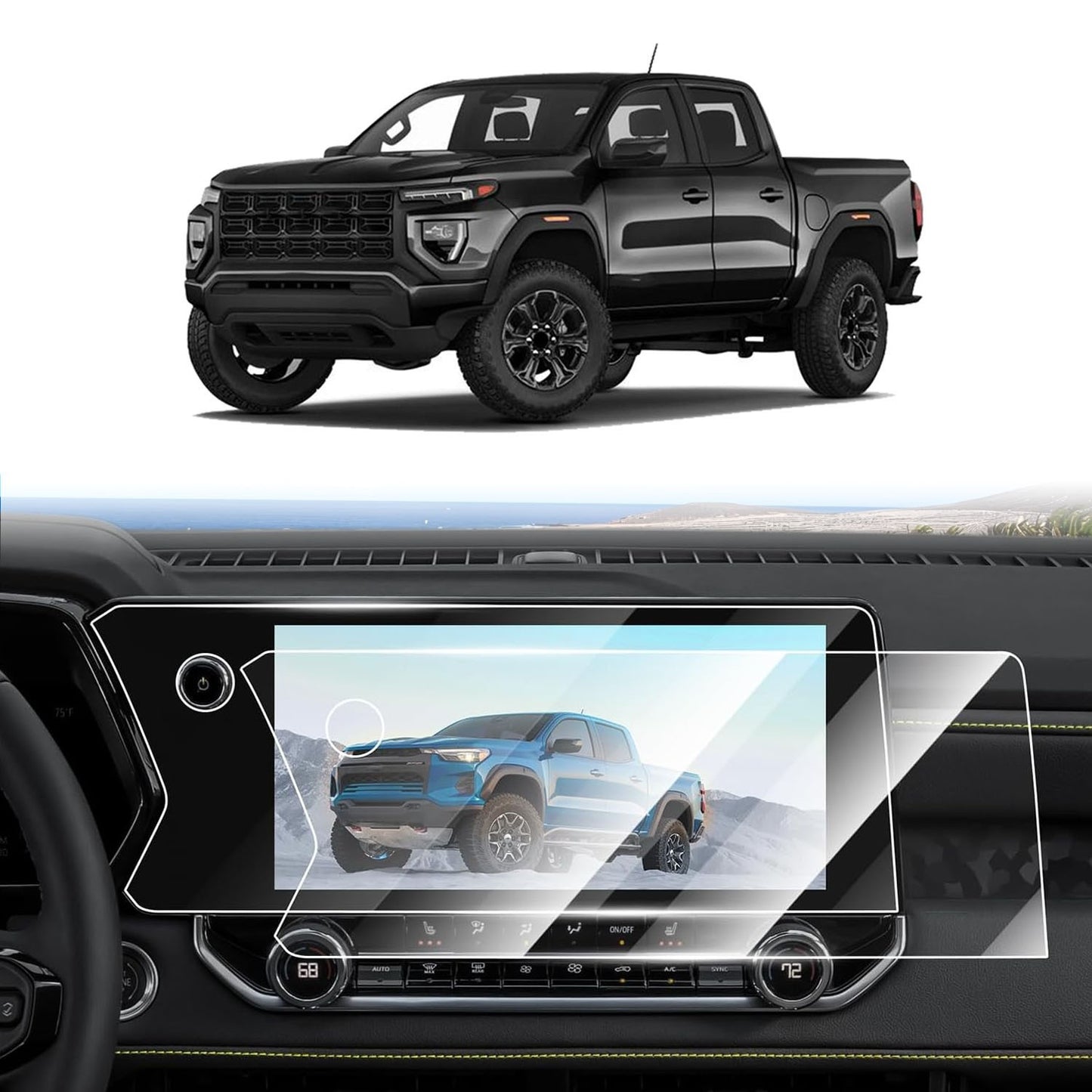 For 2023-2025 for GMC for Canyon 11.3inches Car Touch Screen Protector Tempered Glass